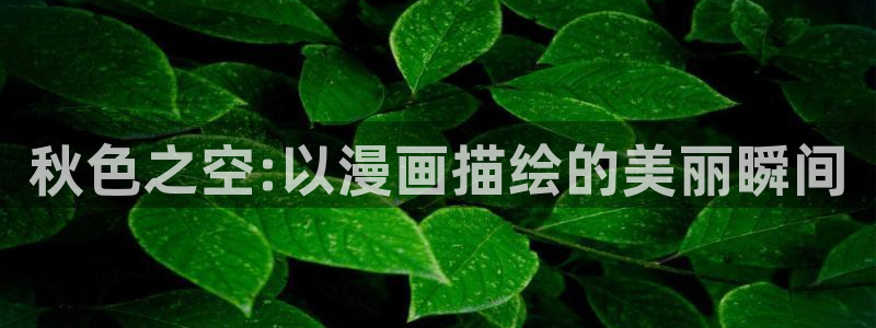 拷贝漫画官网网址：秋色之空:以漫画描绘的美丽瞬间